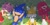 Size: 900x448 | Tagged: safe, artist:3i8akira, amy rose, knuckles the echidna, miles "tails" prower, sonic the hedgehog, arms behind head, eyes closed, female, grass, lying down, lying on side, male, mouth open, shadow (lighting), smile