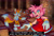 Size: 2048x1401 | Tagged: safe, artist:cherbearsz, amy rose, knuckles the echidna, miles "tails" prower, sonic adventure 2, 2023, abstract background, dialogue, english text, female, male, mouth open, redraw, standing, surprised, trio