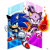 Size: 1000x1000 | Tagged: safe, artist:alexscreed, blaze the cat, sonic the hedgehog, sonic rush adventure