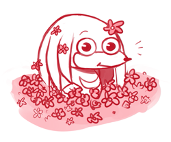 Size: 621x514 | Tagged: safe, artist:ohthatnk, knuckles the echidna, derp, faic, flower, line art, simple background, smile, solo, white background