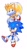 Size: 595x1109 | Tagged: safe, artist:mossan315, miles "tails" prower, sonic the hedgehog, fox, hedgehog, 2022, carrying them, classic sonic, classic tails, cute, duo, flying, holding hands, looking offscreen, male, simple background, smile, sonabetes, spinning tails, tailabetes, white background