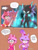 Size: 1280x1680 | Tagged: safe, artist:askamaze, amy rose, blaze the cat, sonic the hedgehog, cat, hedgehog, 2018, amy x blaze, amy's halterneck dress, arms folded, blaze's tailcoat, crying, english text, female, lesbian, male, prototype blaze, shipping, speech bubble