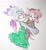 Size: 1902x2048 | Tagged: safe, artist:magicstormfrost, amy rose, blaze the cat, alternate outfit, amy x blaze, amybetes, blazebetes, clothes, dancing, dress, duo, ear piercing, earring, holding each other, holding hands, looking at viewer, markerwork, shipping, smile, standing, suit, traditional media