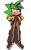 Size: 1200x1928 | Tagged: safe, artist:head---ache, oc, oc:lash the hedgehog, hedgehog, alternate outfit, clothes, fankid, female, hands on hips, looking at viewer, parent:fiona, parent:scourge, parents:scouriona, simple background, smile, solo, trans female, transgender, transparent background