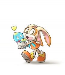 Size: 1500x1727 | Tagged: safe, artist:suieel, cheese (chao), cream the rabbit