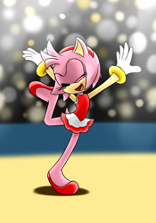 Size: 910x1300 | Tagged: safe, artist:darkneon-64, amy rose, olympic games