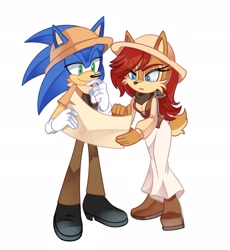 Size: 1882x2048 | Tagged: safe, artist:melodyclerenes, sally acorn, sonic the hedgehog