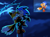 Size: 2048x1525 | Tagged: safe, artist:suzienightsky, miles "tails" prower, sonic the hedgehog, fox, hedgehog, sonic the ova, astraphobia, classic sonic, classic sonic (universe), classic tails, duo, frown, gradient background, lightning, male, outdoors, redraw, reference inset, scared, signature, standing