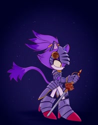Size: 640x818 | Tagged: safe, artist:glitchedcosmos, blaze the cat, sir percival