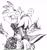 Size: 1579x1691 | Tagged: safe, artist:coldspace, amy rose, blaze the cat, cat, hedgehog, 2024, amy x blaze, amy's halterneck dress, blaze's tailcoat, bouquet, cute, duo, female, females only, flowers, heart, holding something, lesbian, line art, looking at each other, shipping, simple background, sketch, thought bubble, white background