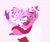 Size: 1800x1500 | Tagged: safe, artist:raspbearisart, amy rose, blaze the cat, cat, hedgehog, 2020, amy x blaze, amy's halterneck dress, blaze's tailcoat, blushing, clothes, cute, dress, eyes closed, female, females only, hearts, holding them, kiss on cheek, lesbian, shipping