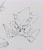 Size: 1744x2048 | Tagged: safe, artist:_valenrepetto_, sonic the hedgehog, classic sonic, classic sonic (universe), grey background, hands on own face, line art, simple background, sitting, solo