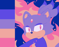 Size: 2048x1639 | Tagged: safe, artist:sonicaspeed123, blaze the cat, abstract background, eyelashes, fire, frown, lidded eyes, limited palette, looking at viewer, solo