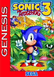Size: 510x720 | Tagged: safe, artist:lapper, knuckles the echidna, miles "tails" prower, robotnik, sonic the hedgehog, human, box art, classic robotnik, classic sonic, classic tails, eggmobile, fire, group, pixel art, remake, sonic the hedgehog 3