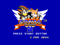 Size: 256x192 | Tagged: safe, artist:creepertoscano, miles "tails" prower, shadow the hedgehog, 2022, duo, sonic the hedgehog 2 (8bit), title screen