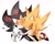 Size: 1773x1410 | Tagged: safe, artist:souexelove, shadow the hedgehog, sonic the hedgehog, super sonic, 2024, blushing, duo, gay, hugging, shadow x sonic, shipping, simple background, super form, white background