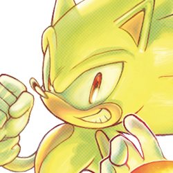 Size: 300x300 | Tagged: safe, editor:editingwonderland, sonic the hedgehog, super sonic, edit, icon, simple background, solo, super form, transparent background