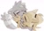 Size: 1424x1006 | Tagged: safe, artist:zaoiinsta, tangle the lemur, whisper the wolf, 2024, duo, eyes closed, female, holding each other, lesbian, monochrome, shipping, simple background, tangle x whisper, white background