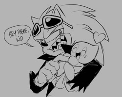 Size: 1505x1204 | Tagged: safe, artist:bluerizzzz, scourge the hedgehog, chao