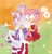 Size: 1080x1122 | Tagged: safe, artist:rubydelusionss, amy rose, blaze the cat, cat, hedgehog, 2024, amy x blaze, amy's halterneck dress, blaze's tailcoat, blushing, clothes, cute, dress, exclamation mark, female, females only, flower, flower crown, heart, lesbian, looking at viewer, shipping