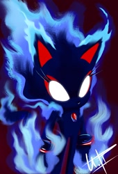 Size: 1395x2048 | Tagged: safe, artist:ira_theartist, blaze the cat, 2024, dark form, red background, signature, simple background, solo, standing