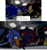 Size: 1162x1240 | Tagged: safe, artist:feliskitt, shadow the hedgehog, sonic the hedgehog, agender, blushing, duo, gay, holding each other, lidded eyes, redraw, reference inset, shadow the hedgehog (video game), shadow x sonic, shipping, sketch, space colony ark, t4t, top surgery scars, trans male, transgender