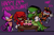Size: 1800x1200 | Tagged: safe, artist:zippityzapzop, charmy bee, espio the chameleon, knuckles the echidna, vector the crocodile, anniversary, cake, candle, english text, flapping wings, flying, group, purple background, simple background, smile, sparkles, standing, team chaotix, top surgery scars, trans male, transgender