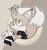 Size: 681x720 | Tagged: safe, editor:americaseren990, miles "tails" prower, nine, fox, sonic prime, 2024, abstract background, edit, frown, lidded eyes, looking offscreen, looking up, male, outline, ring, solo, white outline