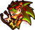 Size: 1523x1340 | Tagged: dead source, safe, artist:deadnightguard, scourge the hedgehog, bust, mouth open, pointing, sharp teeth, signature, simple background, smile, solo, transparent background, watermark