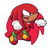 Size: 2000x2000 | Tagged: safe, artist:michael-h-art, knuckles the echidna, echidna, 2024, classic knuckles, classic sonic (universe), looking offscreen, male, mouth open, punching, semi-transparent background, solo, standing