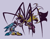 Size: 716x553 | Tagged: dead source, safe, artist:tuna-cereal-box, kit the fennec, miles "tails" prower, oc, oc:villain miles, comic:where was my hero?, 2024, duo, grey background, looking at each other, simple background, standing, this will end in injury and/or death