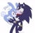 Size: 1200x1159 | Tagged: safe, artist:chaoxx_cg, feels the rabbit, hedgehog, rabbit, 2023, blushing, clenched teeth, cute, dialogue, duo, eyes closed, feels x terios, gay, hugging, male, mid-air, mouth open, shipping, signature, simple background, standing, surprise hug, terios the hedgehog, white background
