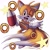Size: 2048x2048 | Tagged: safe, artist:wahl_art1997, miles "tails" prower, fox, 2024, classic tails, kicking, looking at viewer, male, mid-air, mouth open, ring, simple background, smile, solo, star (symbol), white background, wink