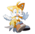 Size: 703x676 | Tagged: safe, artist:snti_82, miles "tails" prower, fox, 2024, arms out, cute, male, mouth open, open smile, simple background, smile, solo, tailabetes, treads, white background