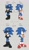 Size: 790x1370 | Tagged: safe, artist:scourgefrontier, sonic the hedgehog, 2024, alternate universe, anti-sonic, arms folded, duo, english text, fistbump, grey background, looking at each other, nickname, self paradox, simple background, smile, standing