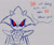 Size: 1296x1090 | Tagged: safe, artist:valaont, metal sonic, black sclera, english text, grey background, implied robotnik, line art, looking at viewer, robot, simple background, skirt, solo, spot color, trans female, trans girl metal sonic, transgender