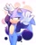 Size: 1638x2048 | Tagged: safe, artist:kazuna_endi, sonic the hedgehog, hedgehog, 2024, jacket, lidded eyes, looking at viewer, male, outline, signature, smile, solo, standing