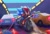 Size: 1424x963 | Tagged: safe, artist:ms_0102004, shadow the hedgehog, sonic the hedgehog, hedgehog, 2024, abstract background, car, duo, gay, light, male, motorcycle, outdoors, shadow x sonic, shipping, signature, vehicle