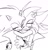 Size: 1170x1207 | Tagged: dead source, safe, artist:bluujays_, shadow the hedgehog, sonic the hedgehog, 2024, blushing, cute, duo, eyelashes, eyes closed, gay, hugging, line art, looking at them, mouth open, shadow x sonic, shadowbetes, shipping, simple background, smile, sonabetes, standing, white background