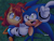 Size: 1680x1280 | Tagged: safe, artist:artsriszi, sally acorn, sonic the hedgehog, shipping, sonally, stargazing, straight