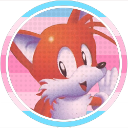 Size: 2048x2048 | Tagged: safe, miles "tails" prower, 2024, anonymous artist, classic tails, edit, icon, pride, simple background, solo, trans female, transfem pride, transfeminine, transgender, transparent background