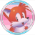 Size: 2048x2048 | Tagged: safe, miles "tails" prower, fox, 2024, anonymous artist, classic tails, edit, female, icon, pride, simple background, solo, trans female, transfem pride, transfeminine, transgender, transparent background