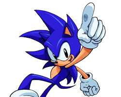 Size: 2048x1638 | Tagged: safe, artist:kolsanart, sonic the hedgehog, 2024, clenched fist, looking at viewer, mouth open, simple background, smile, solo, transparent background