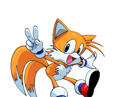 Size: 2048x1638 | Tagged: safe, artist:kolsanart, miles "tails" prower, 2024, looking at viewer, mouth open, simple background, smile, solo, transparent background, v sign