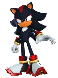 Size: 675x900 | Tagged: safe, artist:_m0lag_, shadow the hedgehog, 2024, 3d, frown, looking at viewer, simple background, solo, standing, transparent background