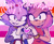 Size: 1953x1585 | Tagged: dead source, safe, artist:willymints, amy rose, blaze the cat, cat, hedgehog, 2024, amy x blaze, amy's halterneck dress, blaze's tailcoat, cute, female, females only, heart, heart hands, lesbian, lesbian pride, looking at viewer, pride, shipping, smile