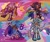 Size: 2048x1738 | Tagged: safe, artist:flashanimated, amy rose, shadow the hedgehog, silver the hedgehog, sonic the hedgehog, 2022, abstract background, bisexual pride, flag, frown, gay pride, group, holding something, lesbian pride, looking at viewer, pride, pride flag, signature, smile, trans pride, wink