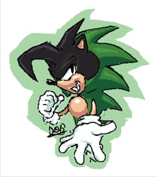 Size: 720x810 | Tagged: safe, artist:daorangeboi, oc, oc:ashura the hedgehog, 2023, hand out, lidded eyes, looking at viewer, oc only, signature, smile, solo