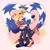 Size: 2048x2048 | Tagged: safe, artist:loulubally, tangle the lemur, whisper the wolf, 2022, cute, duo, eyes closed, heart, heart tail, hugging, lesbian, lesbian pride, mouth open, outline, pride, shipping, smile, standing on one leg, tangle x whisper