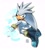 Size: 1824x2048 | Tagged: safe, artist:thatbirdguy_, silver the hedgehog, hedgehog, floating, looking at viewer, male, mid-air, psychokinesis, solo